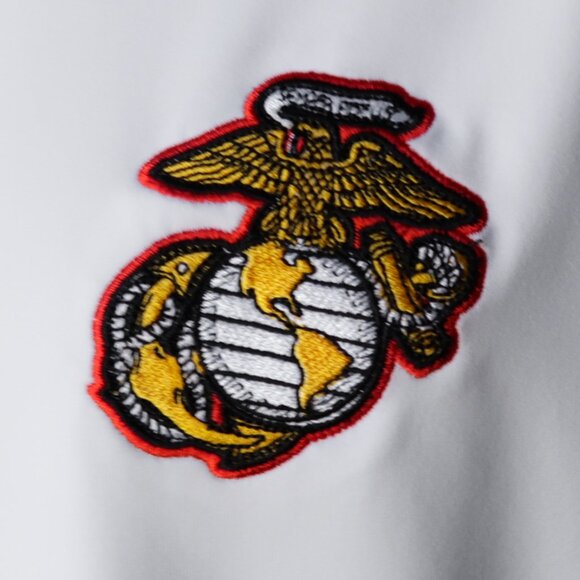 USMC Under Armour White Polo (XL) OMG!! 🇺🇸 - Picture 6 of 7